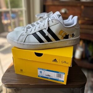 Adidas Men's Grand Court Size 11 "Bart" Sneaker~The Simpsons